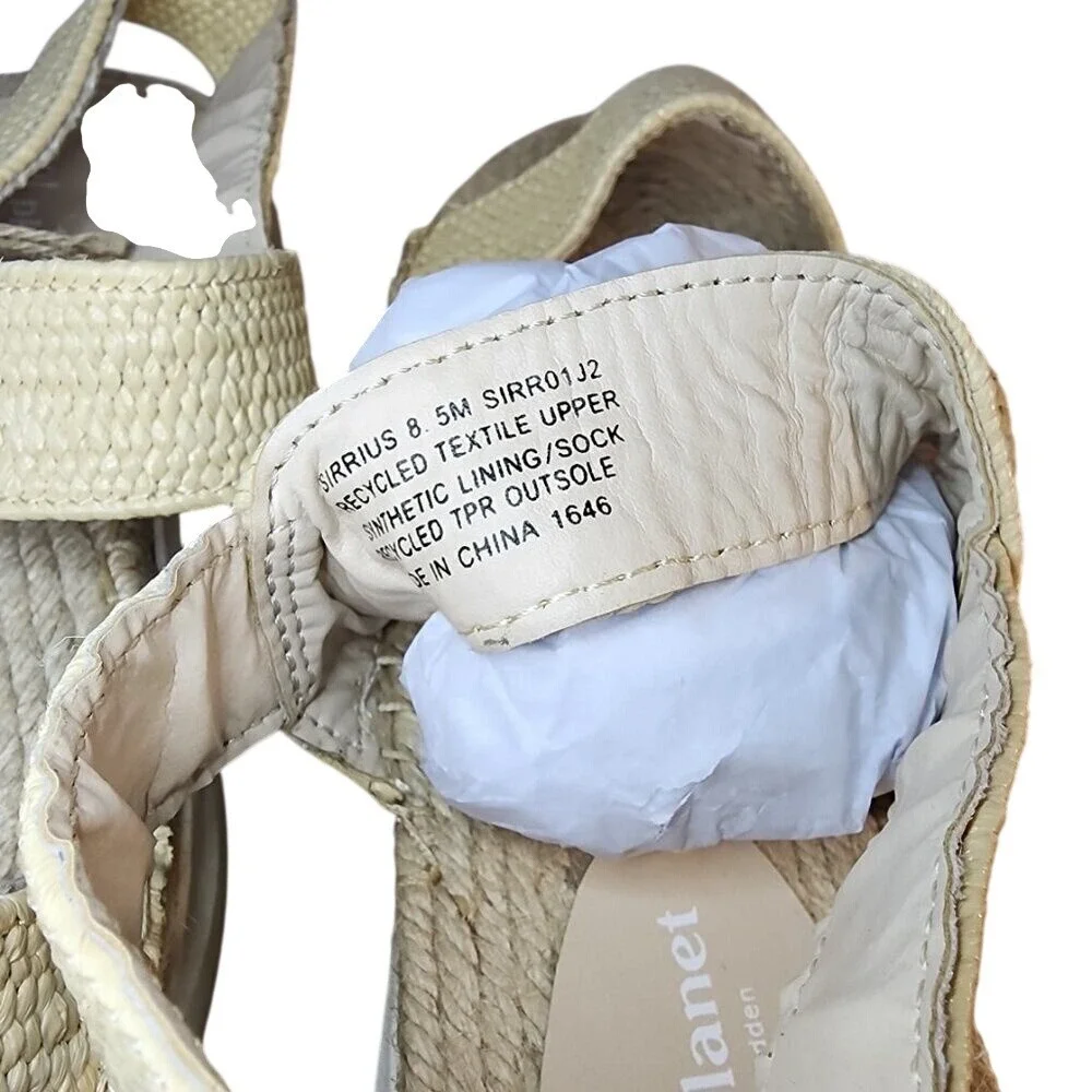 Cool Planet By Steve Madden Sirrius Woven Open Toe Espadrilles Size 8.5M NWT
